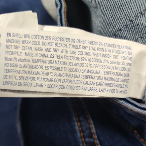 Forever 21 womens jeans high rise distressed rip skinny jeans blue denim sz 24 - Picture 6 of 7